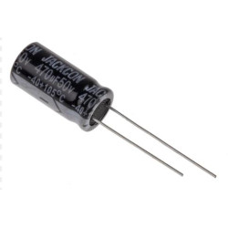 CONDEN  ELECTROLITICO 470µF 50V 105º PACK 5 UNIDAD