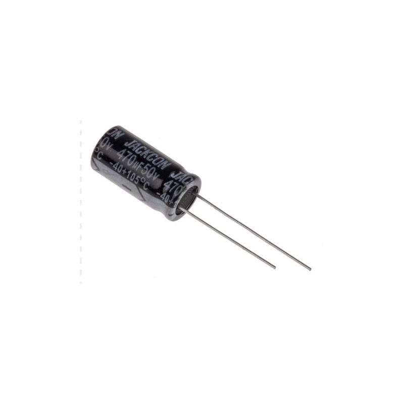 CONDEN  ELECTROLITICO 470µF 50V 105º PACK 5 UNIDAD