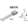 TRANSISTOR BS170 MOSFET 3 UNIDADES