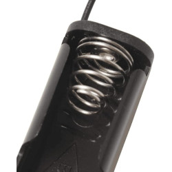 PORTAPILAS AA 2XR06 CON CABLES PACK 5 UNIDADES