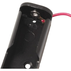 PORTAPILAS AA 2XR06 CON CABLES PACK 5 UNIDADES
