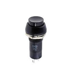 INTERRUPTOR REDONDO 3A MANDO NEGRO 5 UNIDADES