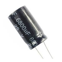 CONDENSADOR 6800MF 25V 105º ELECTR  5 UNIDADES