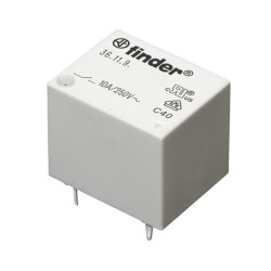 RELE MINIATURA 24VDC 10A 1 CTO N O  PARA PLACA PCB