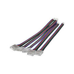 CONECTOR TIRA DE LED RGB PACK DE 5 UNIDADES