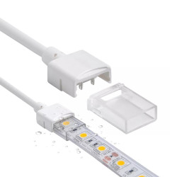CONECTOR TIRA LED IP68 10MM 2 HILO PACK 5 UNIDADES