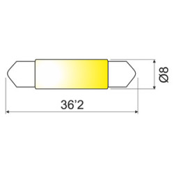 LAMPARITA FILAMENTO  24V 125MA 3W 5 UNIDADES