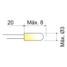 LAMPARITA FILAMENTO 12V 0 03A 0 36W 10 UNIDADES