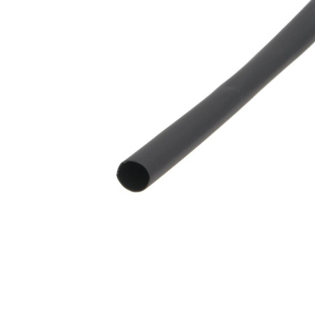 TUBO TERMORETRACTIL DIAMETRO 1 2mm X 1 20m NEGRO