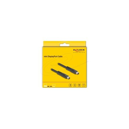 CABLE MINI DISPLAYPORT M-M 1 5m 16K  DELOCK 81177