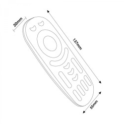 MANDO RF PARA CONTROLADOR LED RGB  CTT 4 ZONAS