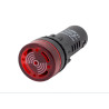 PILOTO ROJO INTERMITENTE   ZUMBADOR 230VAC Ø 22mm
