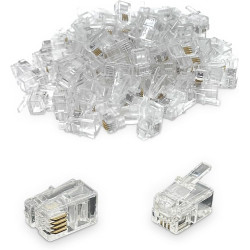 CONECTOR TELEFONO RJ9 4P4C 10 UNIDADES