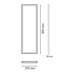 PANEL RECTANGULAR LED 90X30 36W CCT
