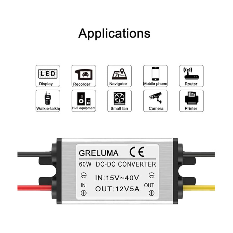 REDUCTOR DE VOLTAJE DE 24V A 12V 5A