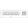 REGLETA 12 CONTACTOS 40A/76A 16MM BLANCA