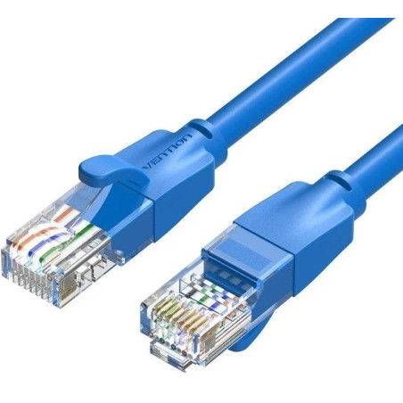 LATIGUILLO RJ45 UTP CAT 6 0 5M COLOR AZUL CCA