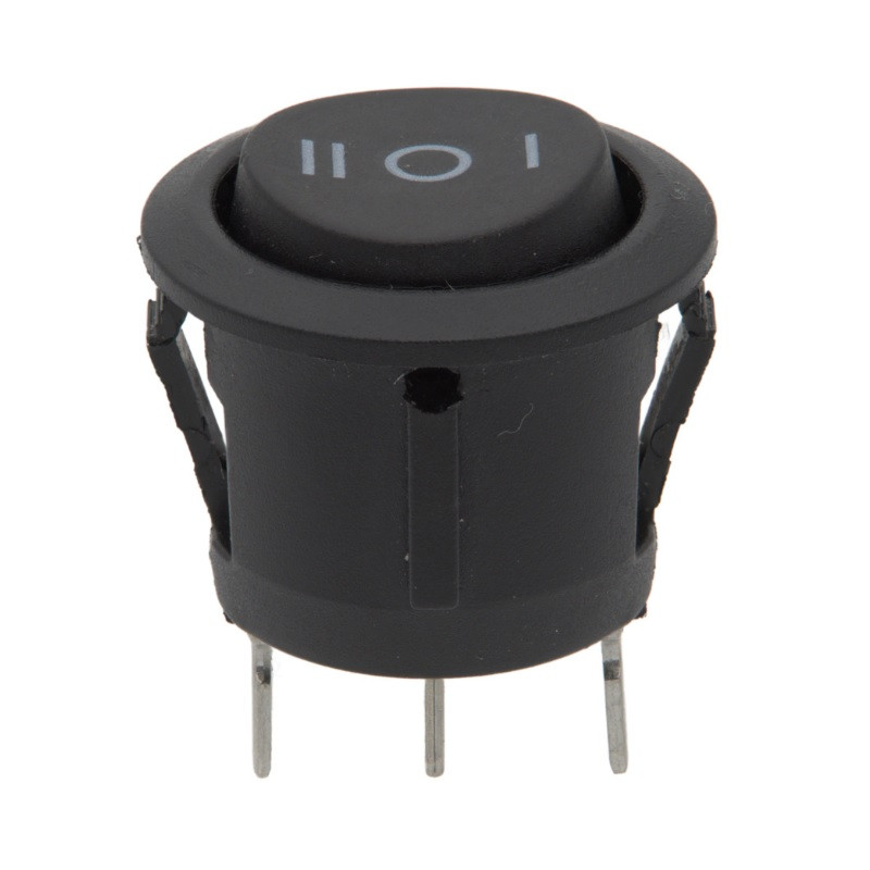 CONMUTADOR 3P REDONDO SPDT ON-OFF-ON 250V 6A