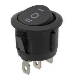 CONMUTADOR 3P REDONDO SPDT ON-OFF-ON 250V 6A