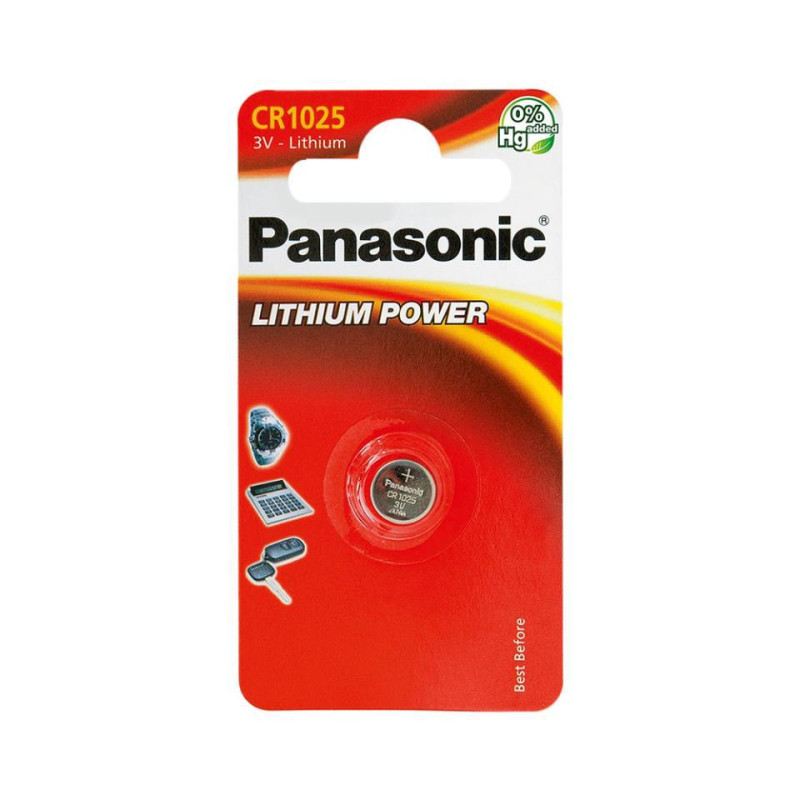 PILA PANASONIC LITIO CR1025CU 3V 30MAH