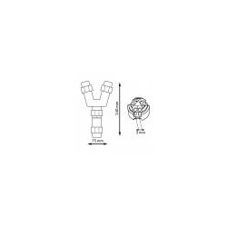 CONECTOR ESTANCO EN  Y  IP68