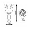 CONECTOR ESTANCO EN  Y  IP68