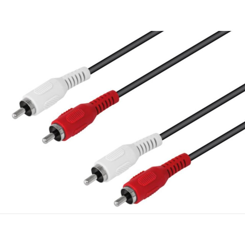 CABLE AUDIO 2 RCA MACHO-MACHO 3M 