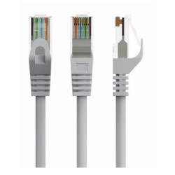 LATIGUILLO RJ45 CAT 6 UTP 3 m COLOR GRIS CCA