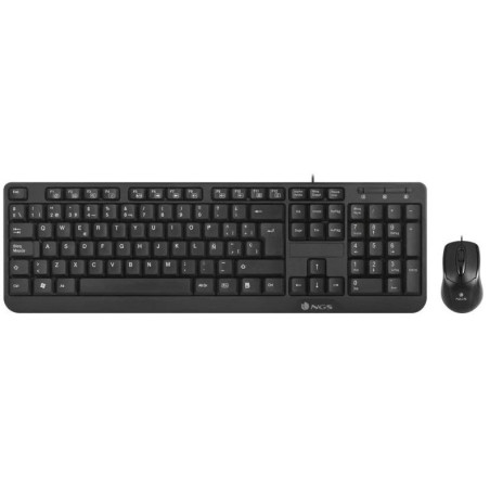KIT TECLADO RATON CABLE NFS COCOA KIT NEGRO