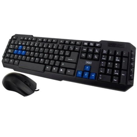 KIT TECLADO RATON CABLE 3GO COMBODRILE 2