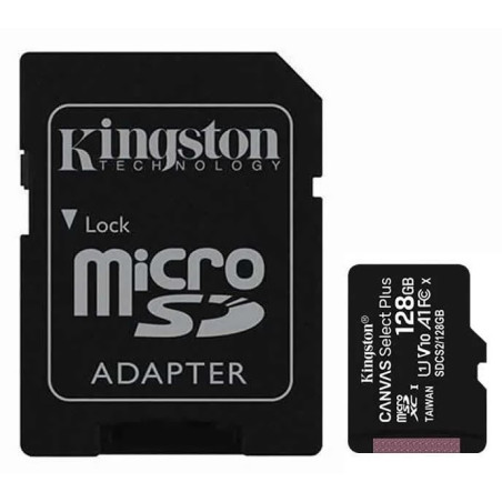 TARJETA MICRO SD 128GB KINGSTON CANVAS SELECT PLUS