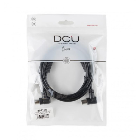 CABLE ANTENA TV M-H CODO C/FILTRO NEGRO 1 5m