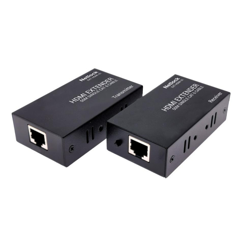 EXTENSOR HDMI POR RJ45 CAT 6 HASTA 50m ALIM