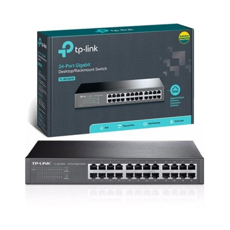 SWITCH RJ45 24 PUERTOS GIGABIT TPLINK TL-SG1024D