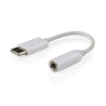 ADAPTADOR USB TIPO C A MINI JACK 3 5mm BLANCO