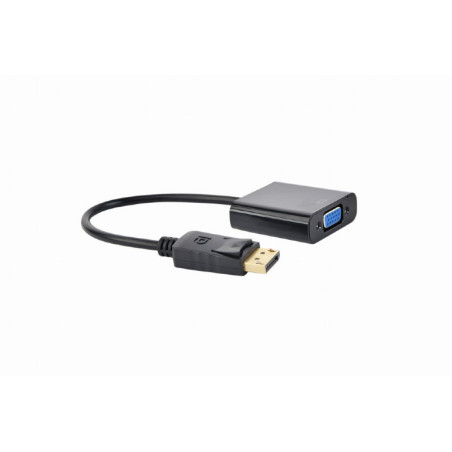 ADAPTADOR DISPLAYPORT MACHO A VGA HEMBRA NEGRO