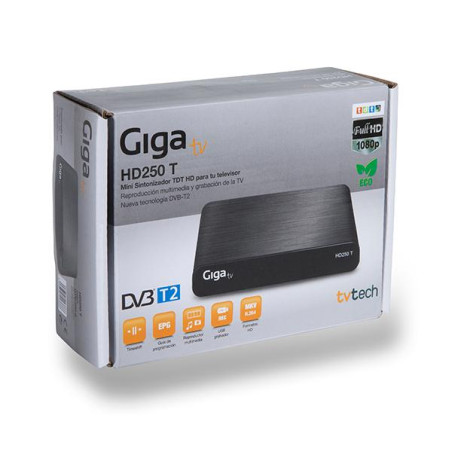 RECEPTOR TDT GIGA TV HD250T DVB-T2 HD