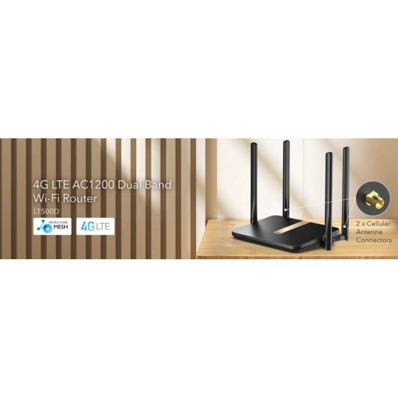 ROUTER 4G LTE AC1200 DOBLE BANDA CUDY LT500D