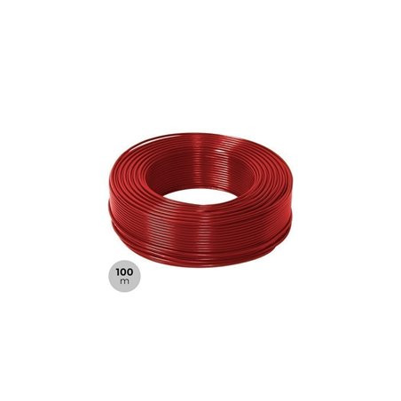 CABLE UNIPOLAR SECCION 0 25mm ROJO ROLLO 100m