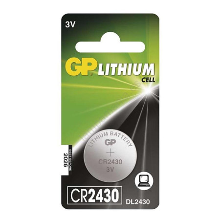 PILA DE BOTON CR2430 GP 24 5x3mm 3V 280mAh