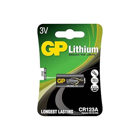 PILA DE LITIO CR123A 16 90x34 50mm 3V
