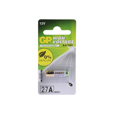 PILA ALCALINA 27A 7 70x28mm 12V GP