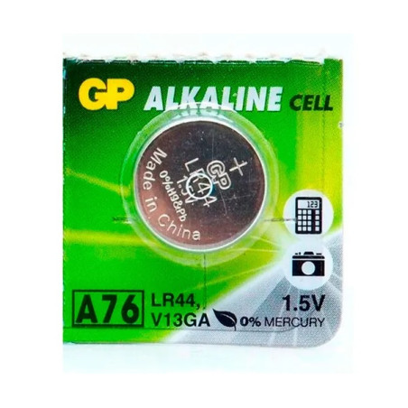PILA DE BOTON LR44 A76 11 60x5 40mm 1 5V 110mAh