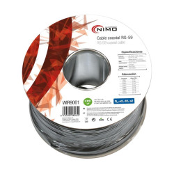 CABLE COAXIAL RG59 DCA 75 OHM NEGRO CCA
