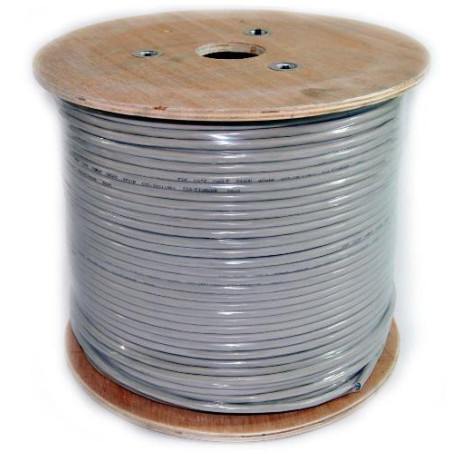 CABLE FTP CAT 6 CCA RIGIDO APANT   EN ROLLO 305M