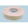 CABLE TELEFONICO PLANO 28AWG  4 VIAS  COLOR MARFIL