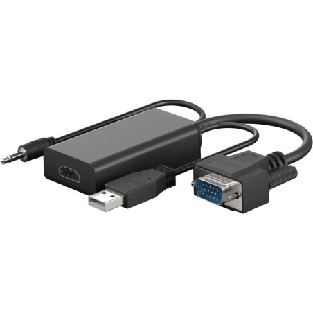 ADAPTADOR VGA   AUDIO A HDMI 0 15m NEGRO
