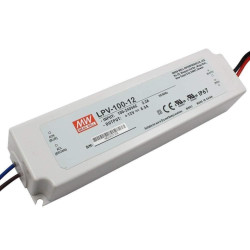 FUENTE LED DRIVER 12V 8 5A 102W MEANWELL LPV100-12