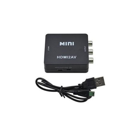 ADAPTADOR HDMI A RCA ALIMENTADO POR USB