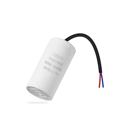 CONDENSADOR 14MF 450V  ALTERNA CON  CABLE